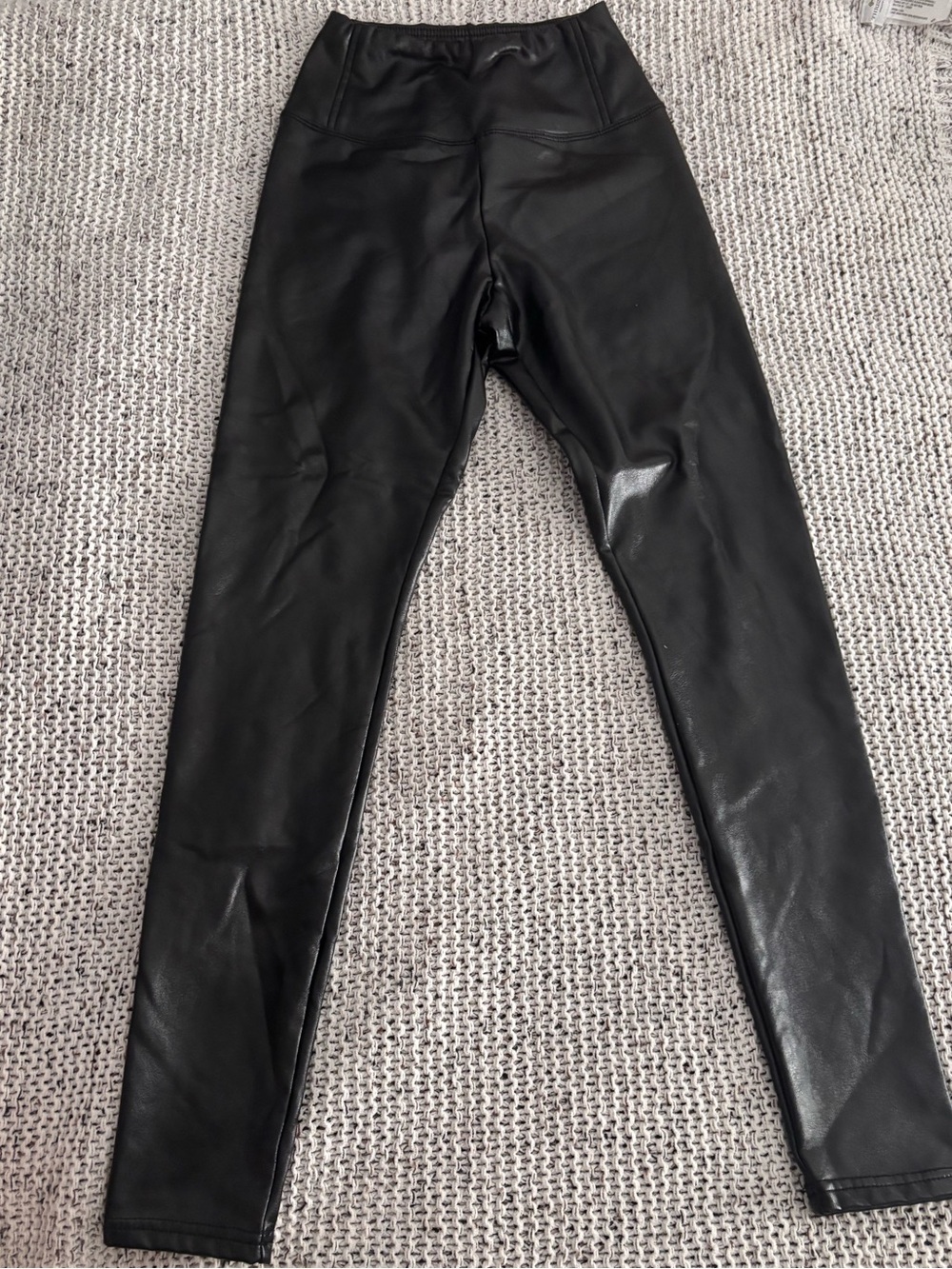bp Black Faux Leather Leggings